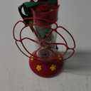 Perky-Pet 209B-1SR Glass Hummingbird Feeders for Outdoors Hanging - 30 oz - Ant & Bee Guarded Red Bird Feeder
