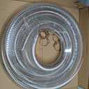 20FT 1" ID x 1.25" OD Steel Wire Suction Hose PVC Reinforced Tubing High Pressure Flexible Vinyl Hose Heavy Duty Clear Vacuum Suction Tube for Dust Collection Drain Fuel
