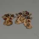 Youyole 12 Pcs Christmas Decoration African American Angel Ornaments with Cardinal Black Angel Ornaments Xmas Wooden Decor Gift for Christmas Tree Fireplace Office Holiday Decor