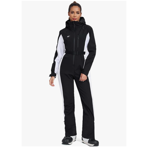 YEEFINE Women's Ski Suit One Piece Jumpsuits Snowsuits Waterproof Winter Snow Snowboarding Suits M