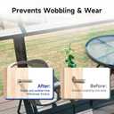 LuckIn 120 Pack Stainless Steel Protector Sleeves Cable Railing Hardware Kit for 1/8" Wire Rope Deck Cable Railing, Wood Posts, T316 Marine Grade Cable Railing Protective Sleeves