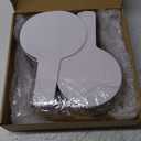 Seajan 100 Pcs Auction Bidding Paddles Bulk Answer Numbers Voting Blank Fans Dry Erase Boards Doubled Sided Handheld for Back to School Supplies(Round)