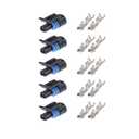 5Pcs 12162193 2 Way Female 10Pcs 12124075 for Metri-Pack 150.2 Pull-to-Seat Automotive Device Connectors with Terminals