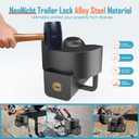 AMPLock - U-BRP2516 Heavy Duty Trailer Coupler Lock 2 5/16, RV & Trailer Hitch Lock, Straight Lip Trailer Ball Locks, Travel Trailer Accessories, Anti Theft for Trailers & RV with Push & Lock System