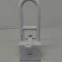 FSA/HSA Eligible, Vaunn Adjustable Bathtub Safety Rail Shower Grab Bar Handle, Stainless Steel, White (Fixed)
