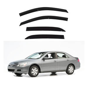 Window Visors Shade Sun Rain Wind Guards Deflectors Cover Replacement for Accord Sedan 4-Door 2003 2004 2005 2006 2007 4 Pieces Black