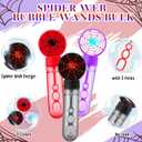 24 Pcs Spider Web Bubble Wands Mini Bubble Party Favor for Birthday Goodie Bag Stuffer Filler Reward Gifts Outdoor Summer Favors