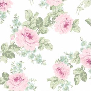 Graham & Brown Shabby Chic by Rachel Ashwell Royal Bouquet Pink Wallpaper