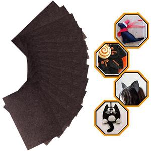 RZJZGZ 5 Piece Adhesive Felt Sheet 8.3X11.8in Felt Fabric Adhesive Sticky Back Felt Sheets for Art and Craft Making (Brown5)
