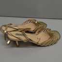 JOY IN LOVE Women's Kitten Low Strappy Heels Ankle Strap Heeled Sandals