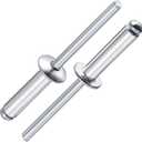 Wensilon (100Pcs) 1/4"x3/4" Aluminum blind pro Rivets,6.5X19mm Aluminum Grip and Steel Mandrel