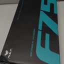 AULA F75 75% Wireless Mechanical Keyboard, Hot Swappable Creamy Keyboard, Pre-lubed Greywood Switches RGB Backlit Gaming Keyboards, 2.4GHz/Type-C/BT5.0(Salt White Blue)