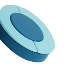 8oz Soup Thermo Food Jar Lid Accessories for Bento Lunch Box-Blue 