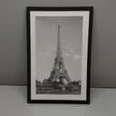 upsimples 11x17 Picture Frame, Display Pictures 9x15 with Mat or 11 x 17 Without, Wall Hanging Poster Frames, Black, 1 Pack
