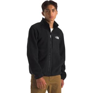The North Face Boys' Yumiori Full Zip Jacket - Lightweight Fleece Coat, Open Hand Pockets, 2 Embroidered Logos, TNF Black, Large