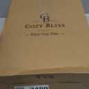 Cozy Bliss x Sorona Viscose Natural Fiber Cooling Comforter Queen Size, Reversible Silky Smooth Cooling Blanket with Q-Max0.45 for Hot Sleepers & Night Sweats, Cool Grey, 90"x90"