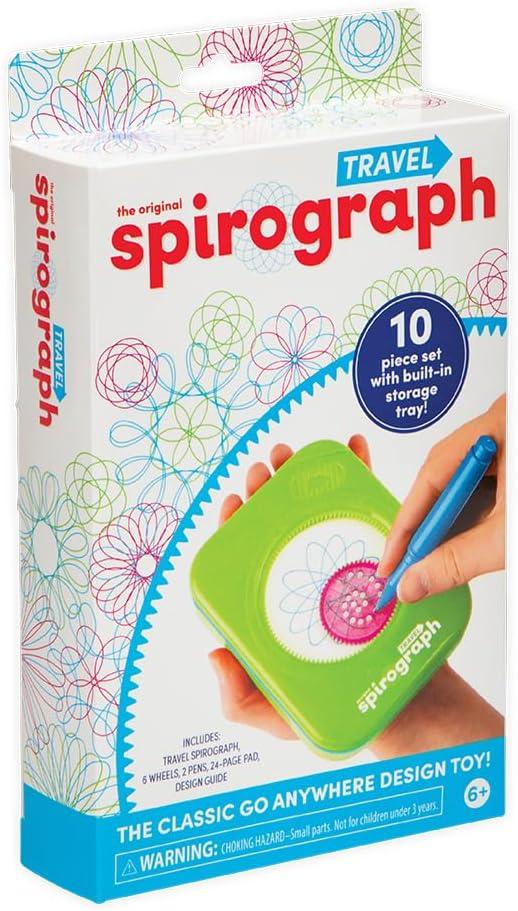 Spirograph Travel  Arts and Crafts, Travel Toys, Kids Toys, Art, Craft Supplies, Drawing Kit, Toddler Activities, Unleash Your Child Inner Artist, Ages 5+