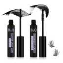 B&Q Lash Bond and Seal Cluster Lash Glue 10ML Lash Clusters Overnighter 10ML Lash Bond Lash Sealer for Cluster Lashes Waterproof Glue Longer Life Coating -2pcs