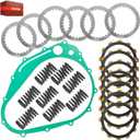 Extra Plate Friction Steel Clutch Plates & Gasket Kit Fit for Suzuki 1997-2004 Marauder 800 VZ800, 21442-37401 21451-14A00 Clutch Kit
