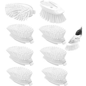 Brush Refills for OXO Dish Brush - 8 Pack Dish Brush Cleaning Soap Dispensing Head Replacement for Scrubber (White)