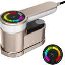 Travel Steamer for clothes-6 Intelligent Modes. Portable Handheld Clothes Steamer Iron Small Travel Size, Fabric Wrinkles Remover. Intelligent Mini Steam Iron for Home and Travel (110V)