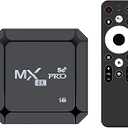 MXQ Pro 5G Android 14.0 TV Box 2025 Upgraded Ram 2GB ROM 16GB Dual Band 2.4G/5.8GHz WiFi6 BT5.0 4K AV1 USB 3.0 Ultra HD Voice Control Smart Home Player