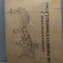 Pikler Triangle Set, 11-in-1 Montessori Climbing Toy for Toddlers, Foldable Wooden Indoor Jungle Gym & Playground Climber for Learning and Motor Skills (18 Months7 Years) (Dinosaur)