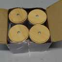 4 Pack Qtip Holder Dispenser with Bamboo Lids - 10 oz Clear Plastic Apothecary Jar Containers for Vanity Makeup Organizer Storage - Bathroom Accessories Set for Cotton Swab, Ball, Pads, Floss