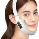 Intelligent Electric Double Chin and V-Shaped Face Machine with 8 Modes & 15 Adjustable Intensities - Women's V-Face Device (White)