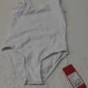 Daydance Lined Spandex Vest Girls Leotards for Ballet, Dance, Gymnastics, Swim (4-6 Years, White-vest Lining)
