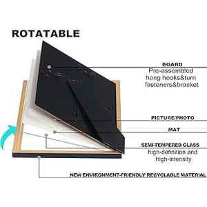 VIOLABBEY 11x14 Picture Frame Set of 2, Black Frames for 8x10 Photos with Mat or 11 x 14 without Mat,Gallery Wall Frame
