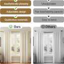 GXOACKJ Curtain Rods for Windows 28 to 48-60 Inches, 5/8 Inch Gold Adjustable Small Curtain Rod Set with Brackets for Bedroom Living Room