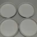 EKOBO Kids Bamboo Plates Set of 4  7, Cloud, with High Rims for 6+ years, Durable, Lightweight & Dishwasher Safe kids plates for Toddler Meals at Home or On the Go