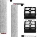 Replacement Brush Roller and HEPA Filter for Dreame H12 Pro, H12 Dual, G10 Pro Cordless Wet and Dry Vacuum Cleaner Accessories, 2 Brushes + 2 HEPA Filters + 1 Cleaning Brush