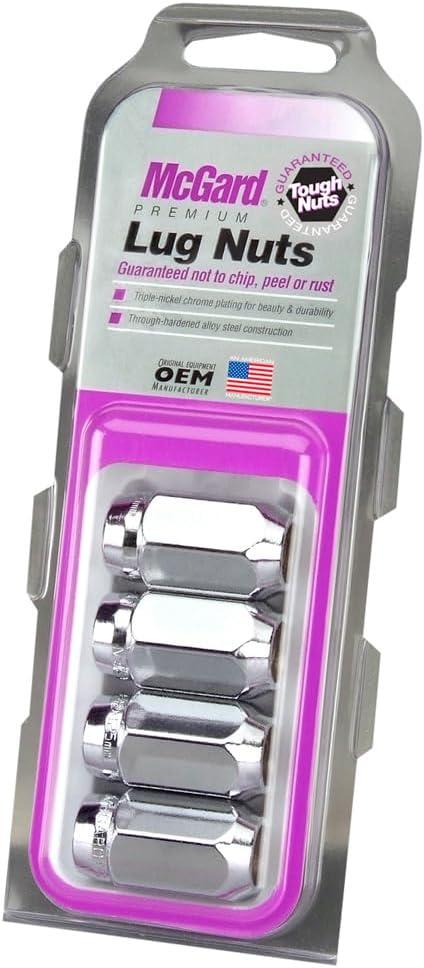 MCGARD 64003 Chrome Cone Seat Style Lug Nuts (M12 x 1.25 Thread Size) - Set of 4