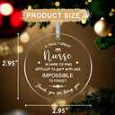 Nurse Gifts for Women, Appreciation Gift Thank You Christmas Ornament for Nurse