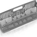 UPGRADED 8531233 WP8562043 Dishwasher Silverware Basket Compatible with kitchenaid Kenmore Whirlpool Dishwasher Silverware Basket WP8531233 8562043 Dishwasher Utensil Basket Universal Cutlery Basket