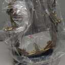 Vintage Gold Tabletop Makeup Mirror, Bird & Butterfly Decorative Vanity Mirror, 12.8 x 8.2 Retro Metal Standing Mirror for Dresser, Bedroom, and Bathroom