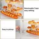 3-Tier Acrylic Pastry Display Case for Commercial Countertop