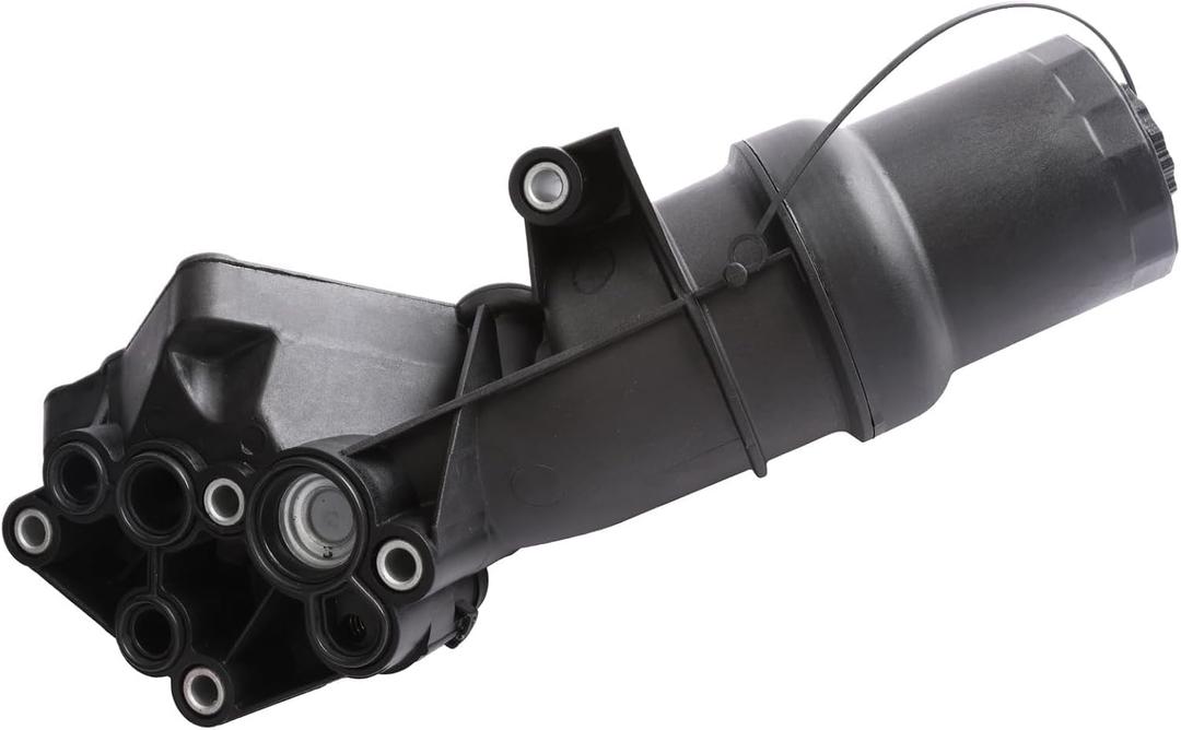MITZONE Oil Cooler Filter Housing Compatible with 2005-2014 Volkswagen Beetle Golf Jetta Rabbit Passat Audi TTRS 2.5L Replace 07K115397D
