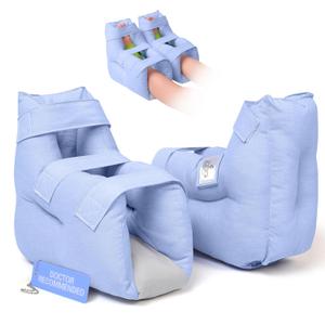 Adjustable Heel Protector Cushion for Elderly Bedridden, Pressure Relief Heel Boot for Bedsore Prevention, Foot Support Pillow for Surgery Recovery, Heel Pressure & Deep Tissue Injury Healing Therapy, 1 Piece