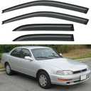 Window Visors Rain Guards Shield for 1992-1996 Toyota Camry, Out-Channel Window Vent Wind Deflectors Visors Shades for 92-96 Camry