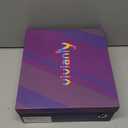 vivianly Womens Square Toe Ankle Booties Chunky Heel Boots Side Zipper Patent Leather Mid-Calf Boots 7