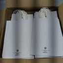BagDream Gift Bags 100Pcs 5.25x3x8 Small Kraft Paper Gift Bags with Handles Bulk, White Paper Sacks for Wedding Birthday Party favor, Retail, Merchandise, Small Grocery