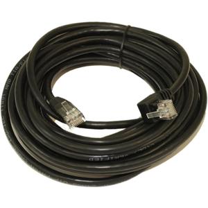 MyCableMart 25ft Cat6 Angled-UP Ethernet RJ45 Patch Cable, Non-BOOTED, Black