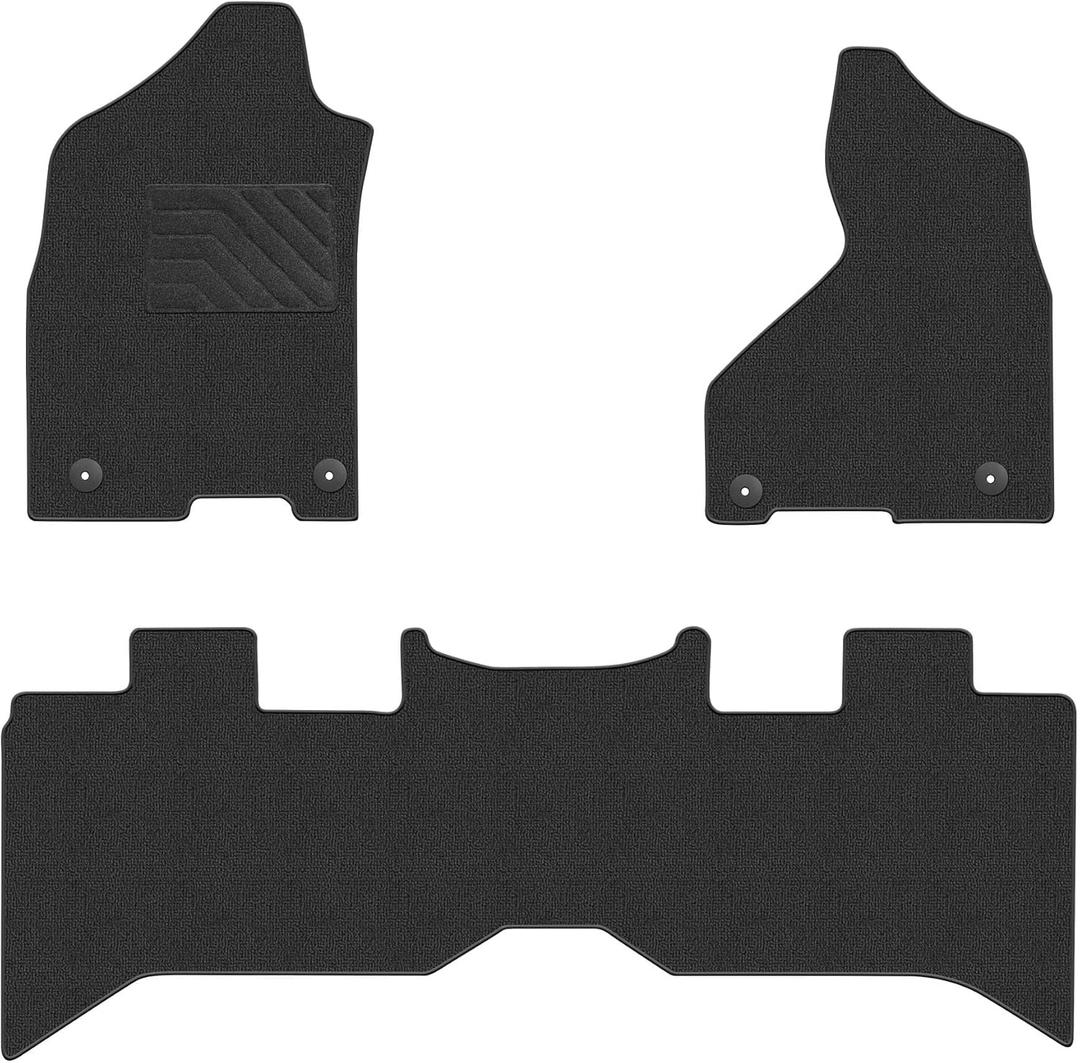 AOMSAZTO Carpet Floor Mats Compatible with Dodge Ram 1500/2500/3500 Crew Cab 2013-2018 - Custom Fit 2019-2023 2024 Ram 1500 Classic (NOT New Body) Crew Cab Car Liner with Driver Heel Pad Carpet Mat
