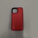 ONETOP Compatible with iPhone 13 Mini Wallet Case with Card Holder, PU Leather Kickstand Card Slots Case, Double Magnetic Clasp and Durable Shockproof Cover 5.4 Inch(Red)