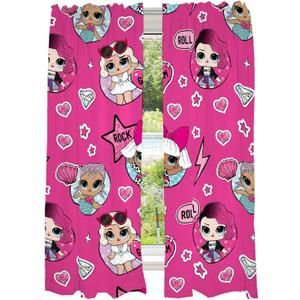 Franco Kids Room Window Curtains Drapes Set, 82 in x 63 in, LOL Surprise
