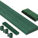 MAXPACE 93pcs Garden Stakes Kit: Includes 30 Sets of Fiberglass Plant Sticks Supports & Accessories for DIY 4ft, 5ft, 6ft, 7ft Stakes for Tomato, Vegetables, Indoor & Outdoor Gardening Supplies