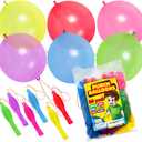 Giraffe 30 Pack Punch Balloons Valentines Party Favors for Kids- 18 Inches Large Thick Latex Neon Rubber Heavy Duty Balloons - Age 4-8, 6 to 8, 8-12 Easter Basket Stuffers